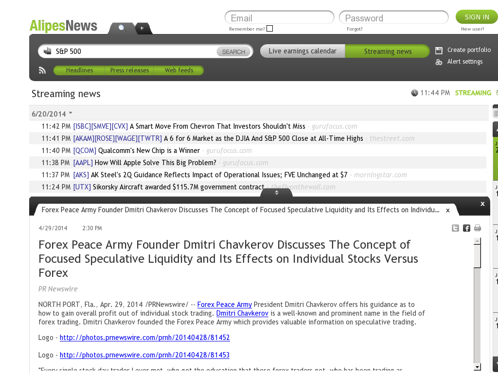 Forex Peace Army - AlipesNews- Stock Liquidity Discussion