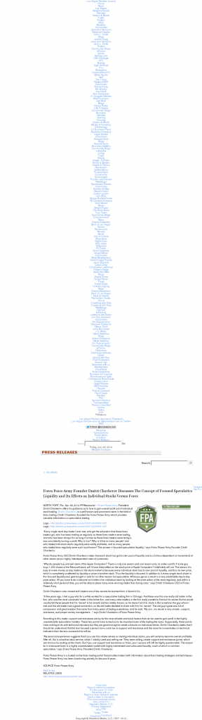 Forex Peace Army - Las Vegas Review-Journal- Stock Liquidity Discussion