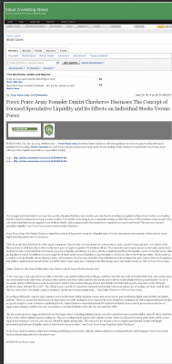 Forex Peace Army -  Value Investing News - Stock Liquidity Discussion